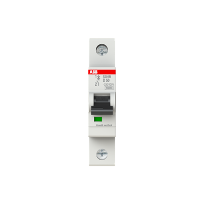 Int. Automatico S201M-D50, 1P 50A Curva D 10.000/15kA