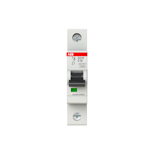 Int. Automatico S201M-D50, 1P 50A Curva D 10.000/15kA