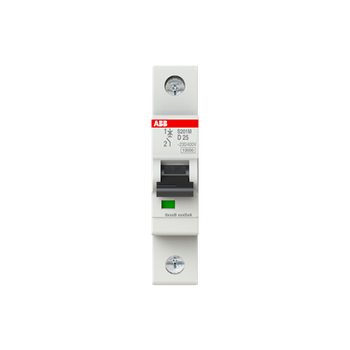 Interruptor Automático S201M-D25, 1P 25A Curva D 10.000/15kA