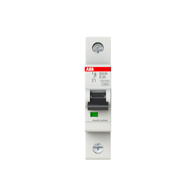 Interruptor Automático S201M-D25, 1P 25A Curva D 10.000/15kA