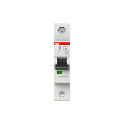 Int. Automatico S201M-D25, 1P 25A Curva D 10.000/15kA