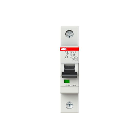 Int. Automatico S201M-D25, 1P 25A Curva D 10.000/15kA
