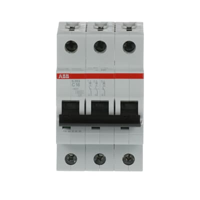 Interruptor Automático S203-C16, 3P 16A Curva C 6.000/10kA