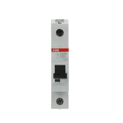 Int. Automatico S201M-D63, 1P 63A Curva D 10.000/15kA