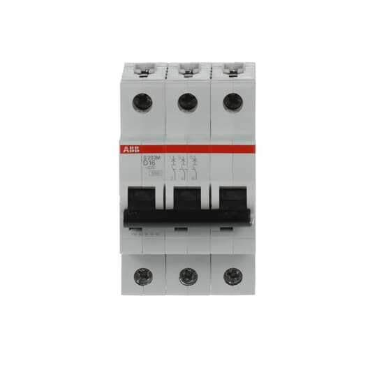 Int. Automatico S203M-D16, 3P 16A Curva D 10.000/15kA