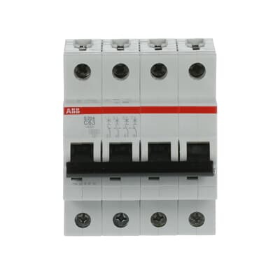 Int. Automatico S204-C63, 4P 63A Curva C 6.000 10kA