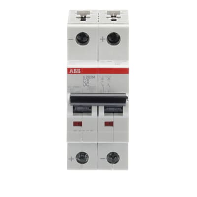 Int. Automatico S202M-C6UC, 2P 6A UC Curva C 10kA