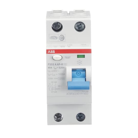 Int. Diferencial Inmunizado F202A-40/0,03AP-R, AP-R Tipo A 2P 40A