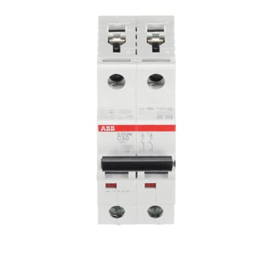 Int. Automatico S202M-C50, 2P 50A Curva C 10.000/15kA