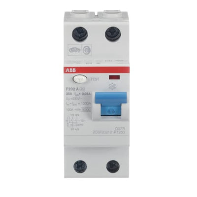 Int. Diferencial F202 A-25/0,03, Tipo A 2P 25A 30mA