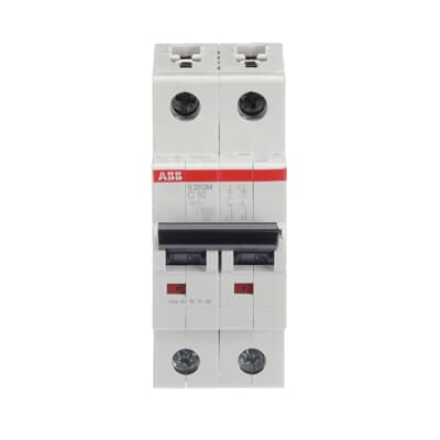 Interruptor Automático S202M-C10, 2P 10A Curva C 10.000/15kA