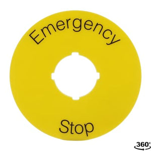 Placa de inscripcion de 70 mm - Emergency Stop