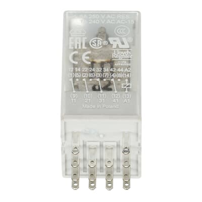 Relé capsulado CR-M125DC4 Control 125V CC, 4 c/o