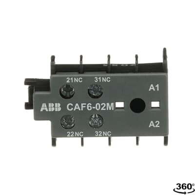 Contacto auxiliar frontal (2nc) CAF6-02M para B6-B7-BC6-BC7 (-30-10)