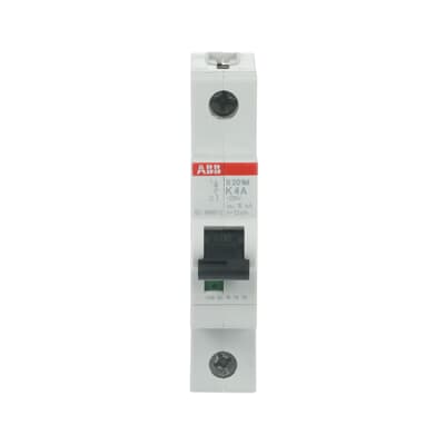 Int. Automatico S201M-K4, 1P 4A Curva K 10.000/15kA