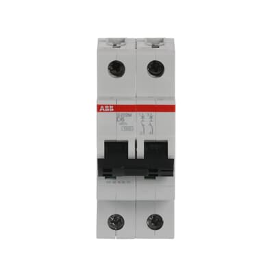 Int. Automatico S202M-D6, 2P 6A Curva D 10.000/15kA