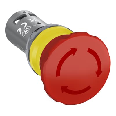 Parada de emergencia compacto 40mm girar 1NC CE4T-10R-01