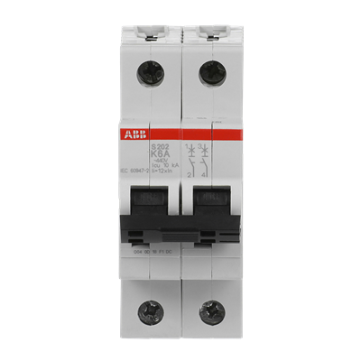 Int. Automatico S202-K6, 2P 6A Curva K 6.000/10kA