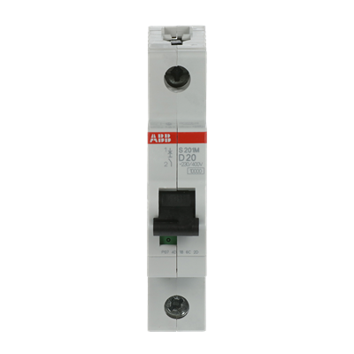 Int. Automatico S201M-D20, 1P 20A Curva D 10.000/15kA