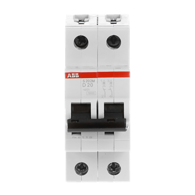 Int. Automatico S202M-D20, 2P 20A Curva D 10.000/15kA