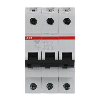 Interruptor Automático S203M-C40, 3P 40A Curva C 10.000/15kA