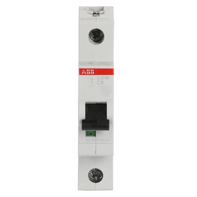 Interruptor Automático S201M-C6, 1P 6A Curva C 10.000/15kA