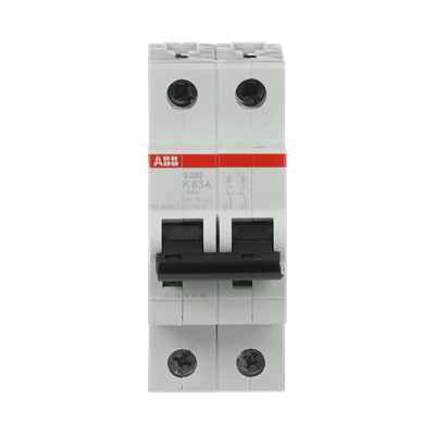 Int. Automatico S202-K63, 2P 63A Curva K 6.000/10kA