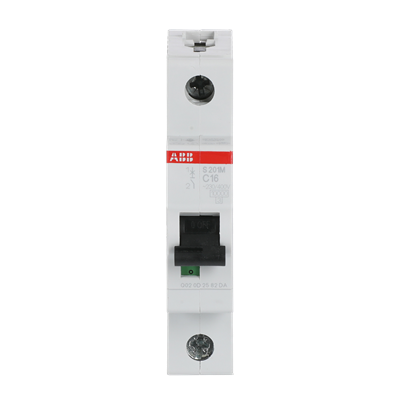 Interruptor Automático S201M-C16, 1P 16A Curva C 10.000/15kA