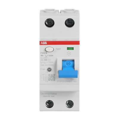 Int. Diferencial F202B-16/0,03, Tipo B 2P 16A 30mA