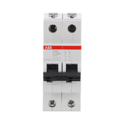 Int. Automatico S202-Z20, 2P 20A Curva Z 6.000/10kA