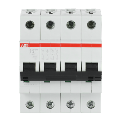 Int. Automatico S204M-C4, 4P 4A Curva C 10.000/15kA