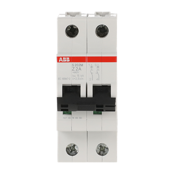 Int. Automatico S202M-Z2, 2P 2A Curva Z 10.000/15kA