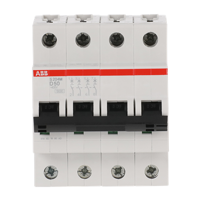 Int. Automatico S204M-D50, 4P 50A Curva D 10.000/15kA