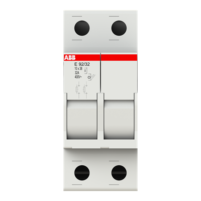 Portafusible E92/32 400V 2P 32A 10.3x38mm