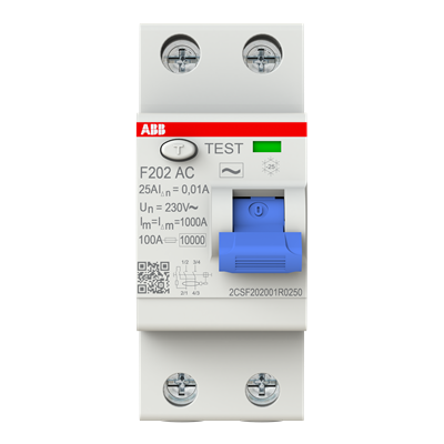 Int. Diferencial F200 Tipo AC 2P 25A 10mA