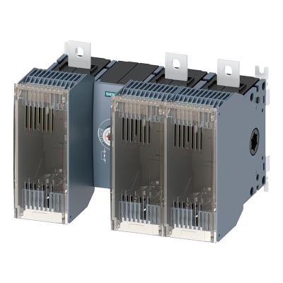 Interruptor seccionador con fusible 400A, tam. 4, 3 polos para fusible NH tam. 1 y 2 Accionamiento f