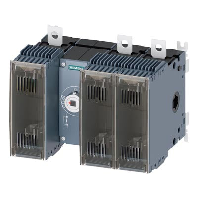 Interruptor seccionador con fusible 250A, Tam. 3, 3 polos para fusible NH tam. 0 y 1 Accionamiento f