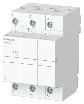 Seccionador Portafusible Cilíndrico 10 x 38, Tripolar