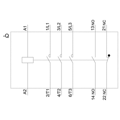 CONTACTOR AC-3, 37 kW / 400 V