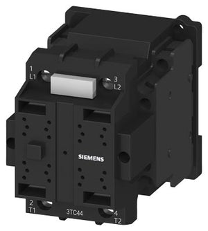 Contactor 2 polos, DC-3 y 5, 32 A auxiliares 2 NA + 2 NC Bob. 110VAC