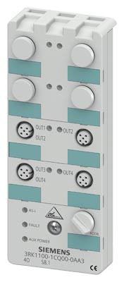 Módulo compacto AS-i K60 digital 4 DQ, IP67 4 salidas, 2 A DC 24 V máximo 4 A para todas las salidas