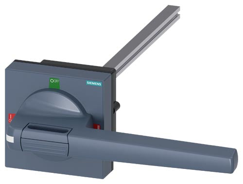 Accionamiento giratorio para puerta, eje de 8x8mm, longitud 300mm, 3 posiciones, accesorio compatible con 3KC0 tamaño 5