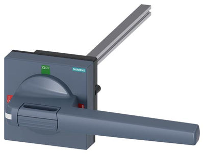 Accionamiento giratorio para puerta, eje de 8x8mm, longitud 300mm, 3 posiciones, accesorio compatible con 3KC0 tamaño 5