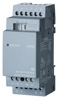 PLC Logo! DM8 24 24V/24V/trans 4 DI/4 DO // V8