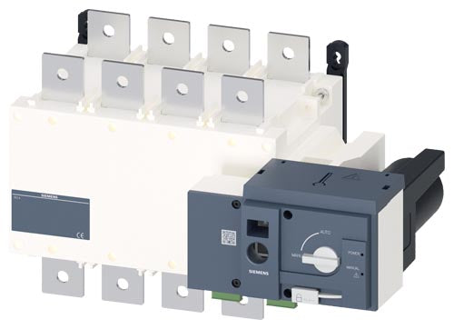 Conmutador de red para operación automática, 4 polos hasta 690V AC, corriente nominal 630A