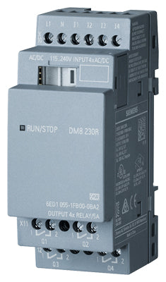 Logo DM8 230R 230V/230V/relé, 2TE, 4 DI/4 DO // V8