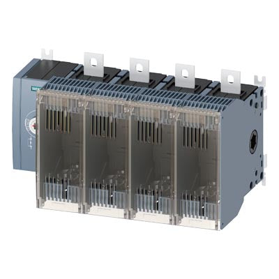Seccionador frontal, con fusibles tipo LV HRC, con mando integrado, Tamaño 4, 4 polos, corriente nominal 400A,