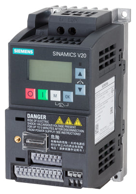 Variador de frecuencia Sinamics V20 - 0,37 Kw 200-240 V Ac - Uss/Modbus Rtu Con Bop Incorporado