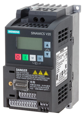Variador de frecuencia Sinamics V20 - 0,55 Kw 200-240 V 1 Ac - Uss/Modbus Rtu Con Bop Incorporado