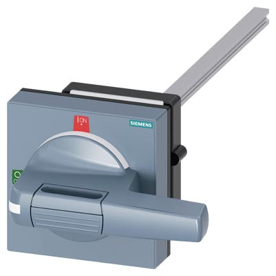 Accionamiento giratorio para puerta, eje de 8x8mm, longitud 300mm, 2 posiciones, accesorio compatible con 3KF tamaño 3